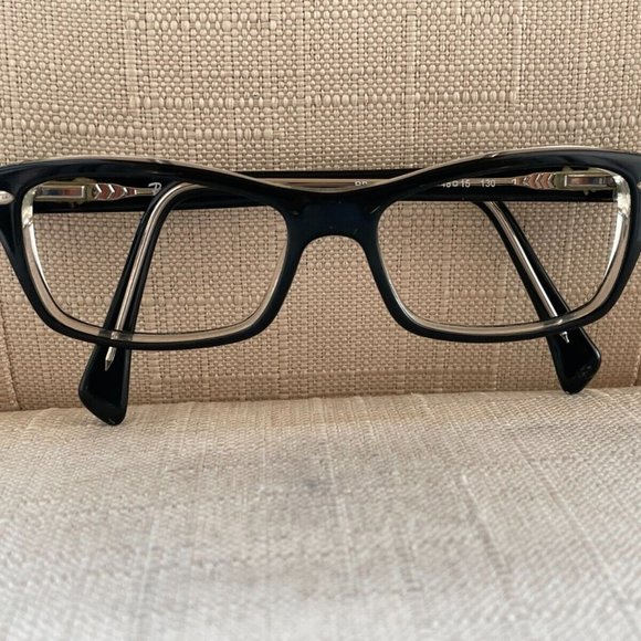 Ray-Ban Women Eyeglasses Black/Clear RB1550 18[]15 130 small face - Picture 2 of 11